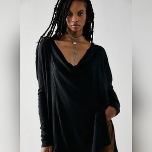Free People We The Free Evelyn Tunic Long Sleeved Tee